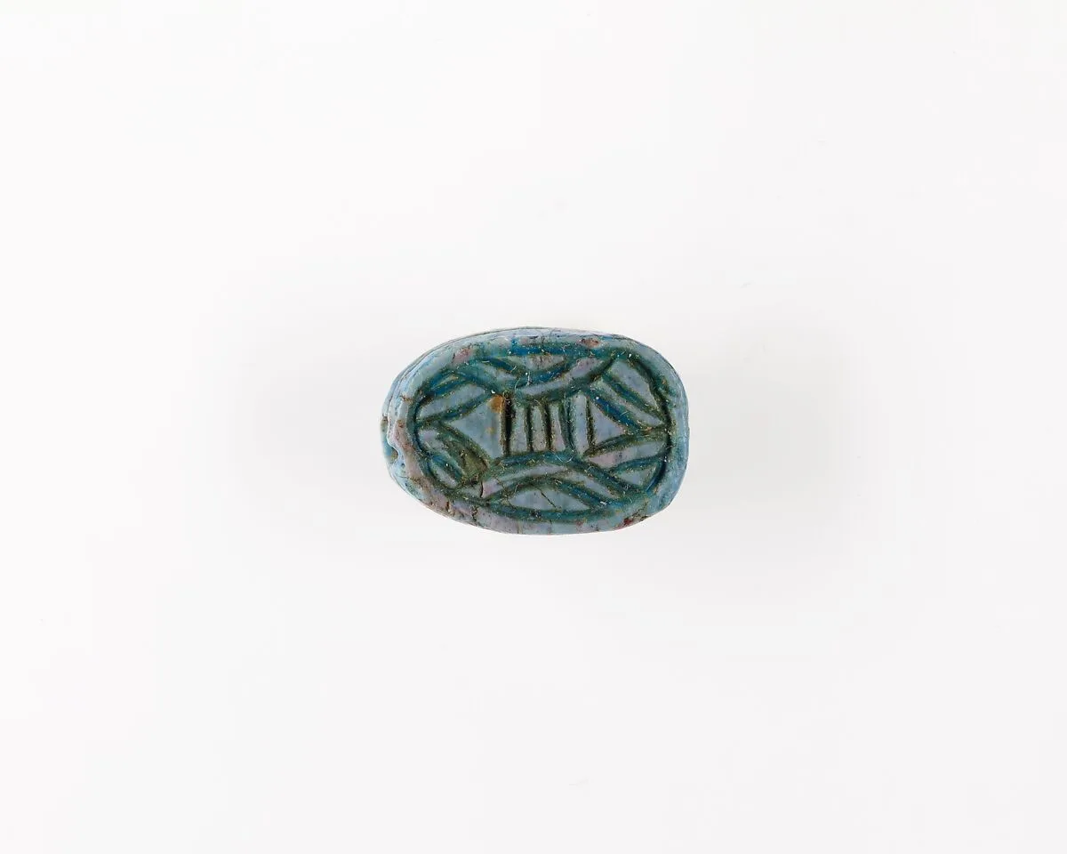 Scarab with Double Lotus Design — Unknown