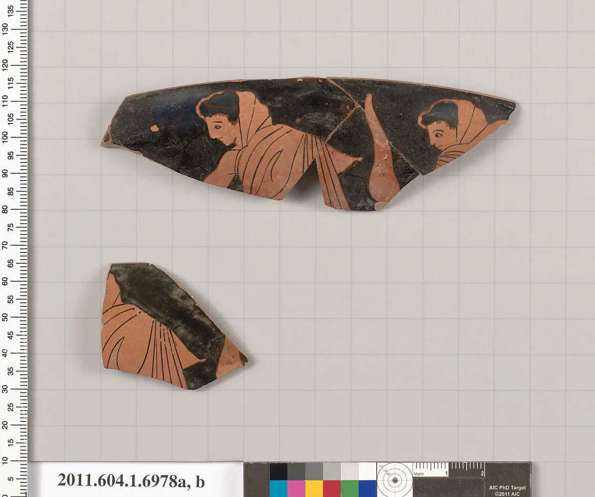 Terracotta rim fragments of a kylix (drinking cup) — Unknown