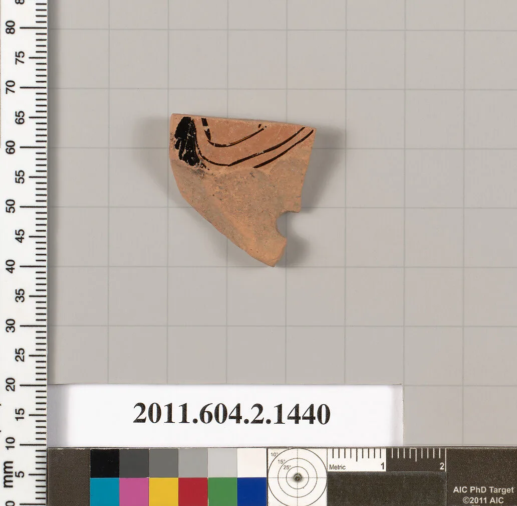 Terracotta fragment of a skyphos (deep drinking cup) — Unknown