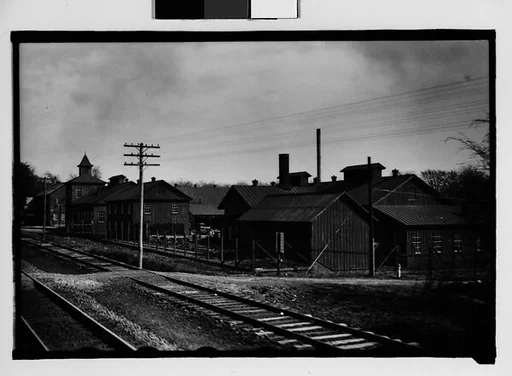 [Wooden Buildings, From Train, Savannah, Georgia]