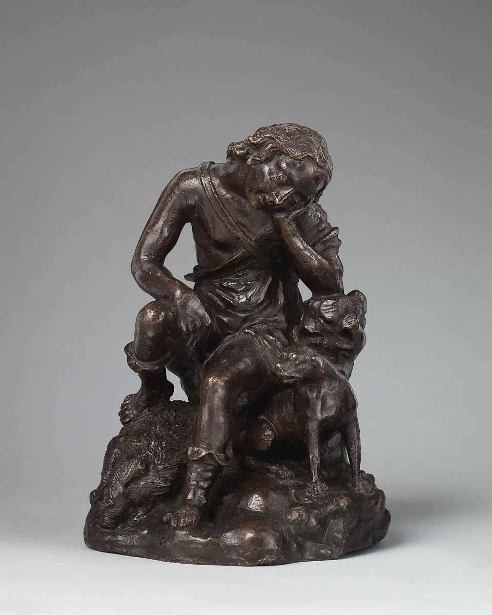 Adonis (or Meleager?) seated on a boar — Unknown