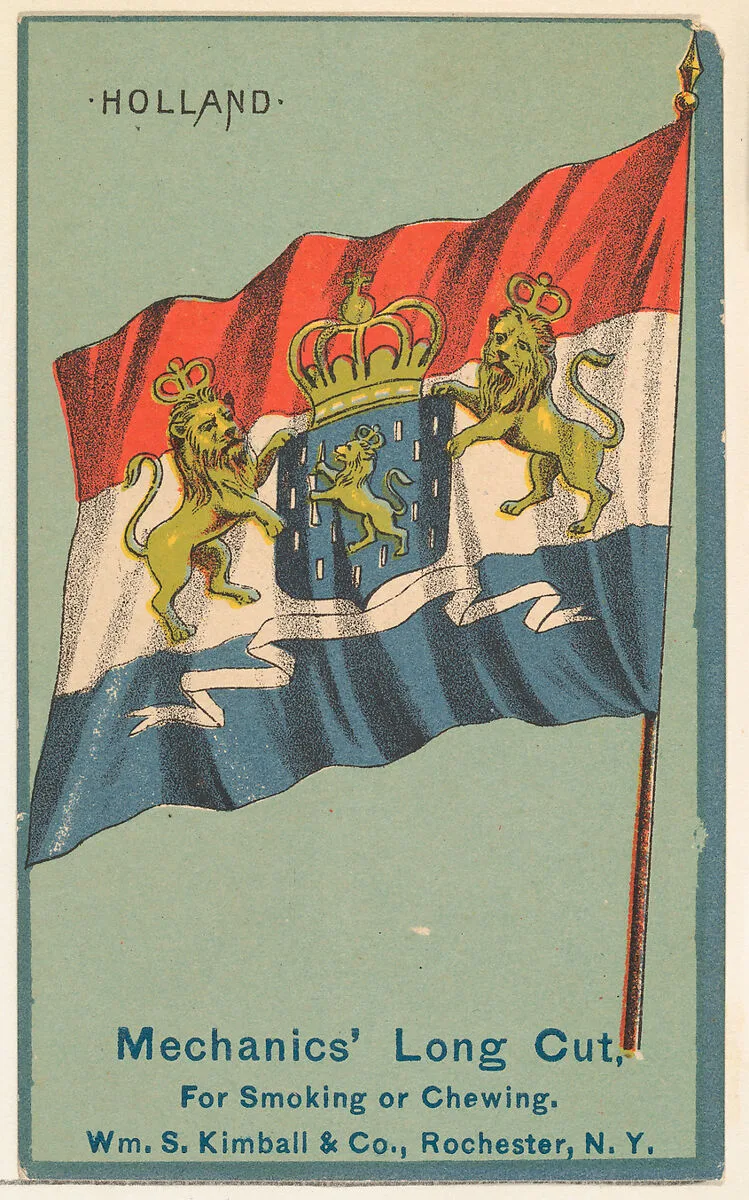 Holland, from the National Flags series (N195) issued by Wm. S. Kimball & Co. — William S. Kimball & Company