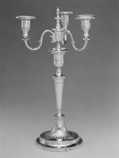 Candlestick with candelabrum attachment