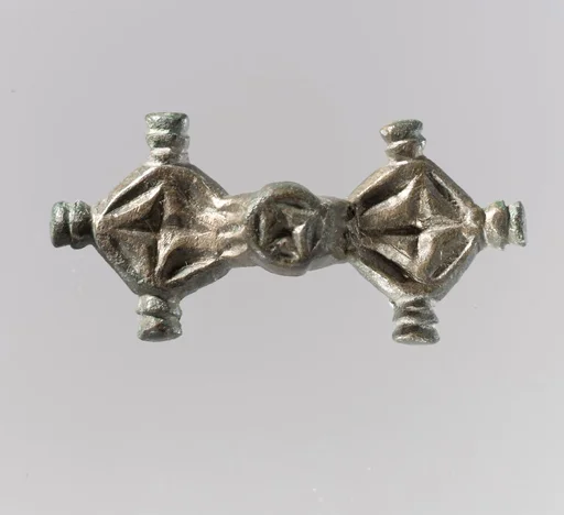 Equal-Arm Brooch with Cross Decoration
