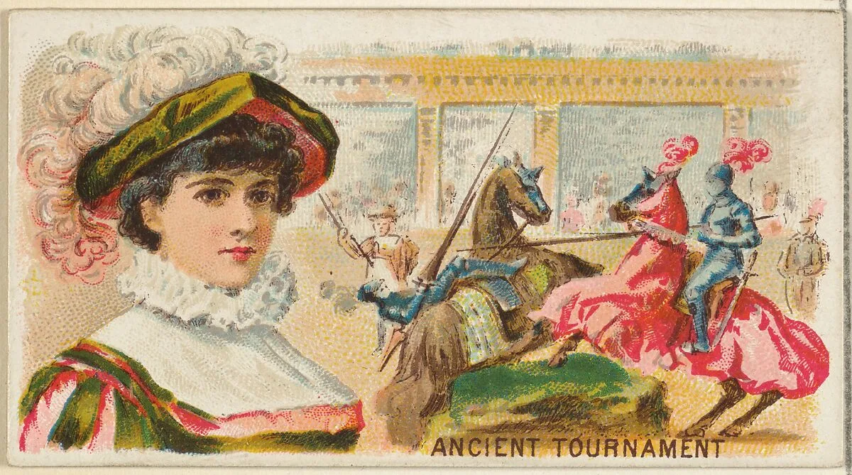 Ancient Tournament, from the Games and Sports series (N165) for Old Judge Cigarettes — Goodwin & Company