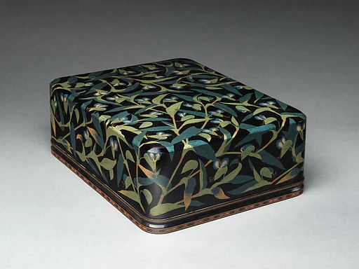 岡田章人作 露草蒟醬料紙箱|Document Box (Ryōshibako) with Dayflowers