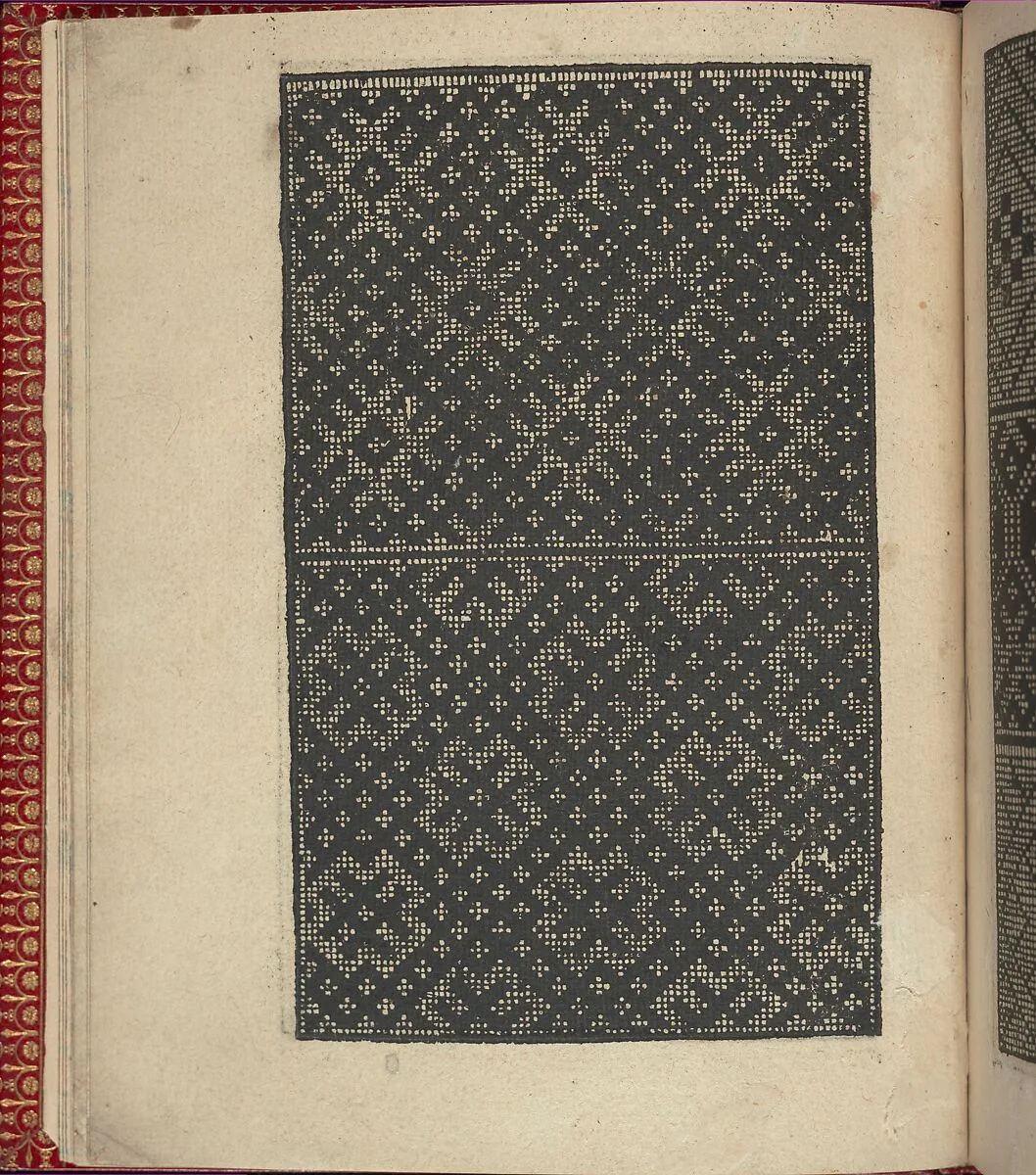 Ce est ung tractat de la noble art de leguille ascavoir ouvraiges de spaigne... page 4 (verso) — Willem Vosterman