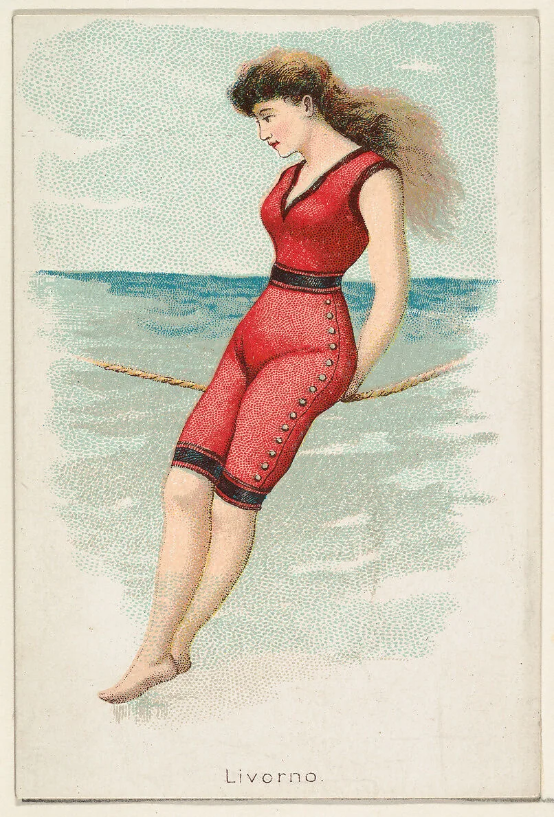 Livorno, from the Beautiful Bathers series (N192) issued by Wm. S. Kimball & Co. — Julius Bien|William S. Kimball & Company