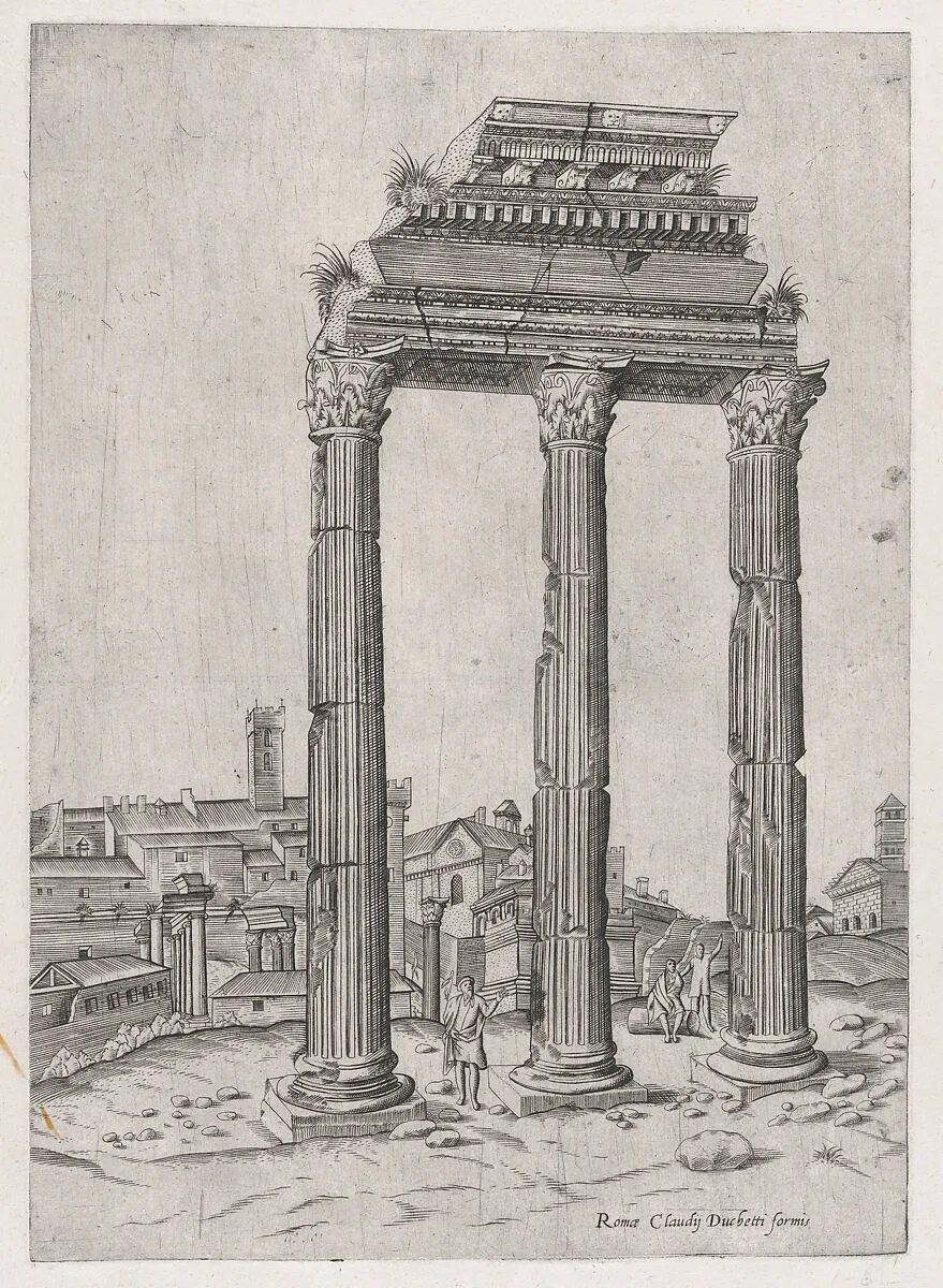 Speculum Romanae Magnificentiae: Portico of the Temple of Julius — Claudio Duchetti|Anonymous
