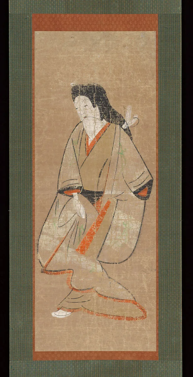 白無垢美人図大津絵|Ōtsu-e of Courtesan in White — Unknown