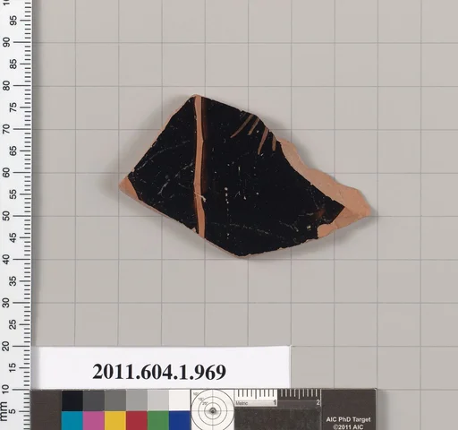 Terracotta fragment of a kylix (drinking cup)