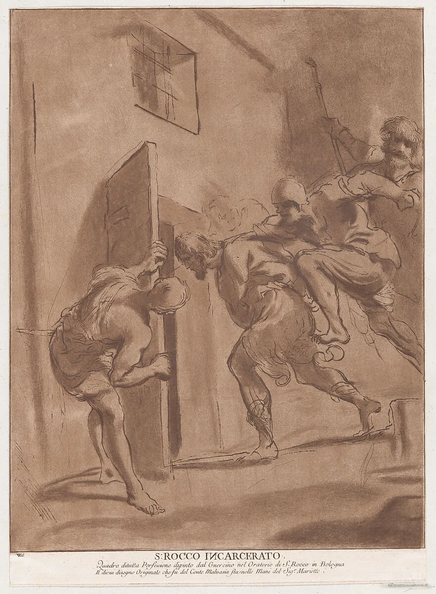 The Incarceration of St. Roch — Guercino (Giovanni Francesco Barbieri)|Vincenzio Vangelisti|John & Josiah Boydell|Pierre Jean Mariette