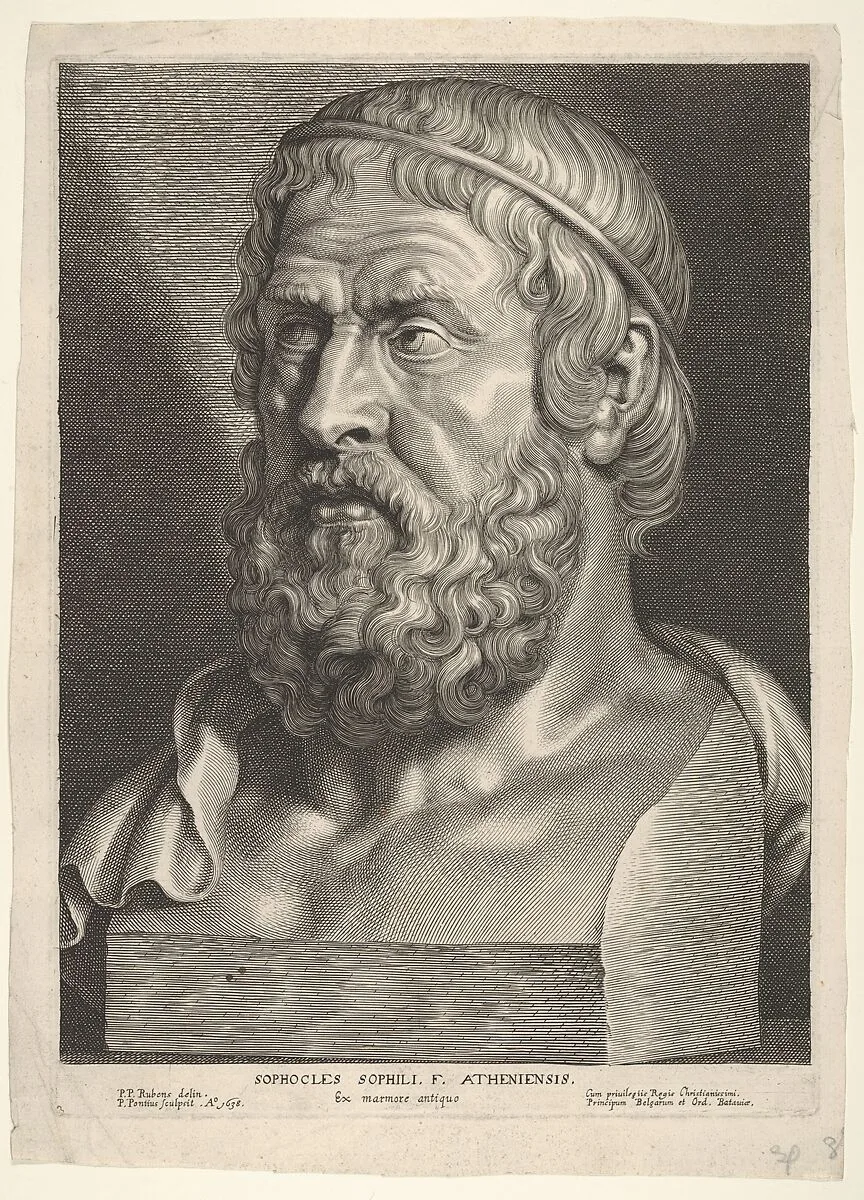 Sophocles (after Rubens) — Paulus Pontius|Peter Paul Rubens