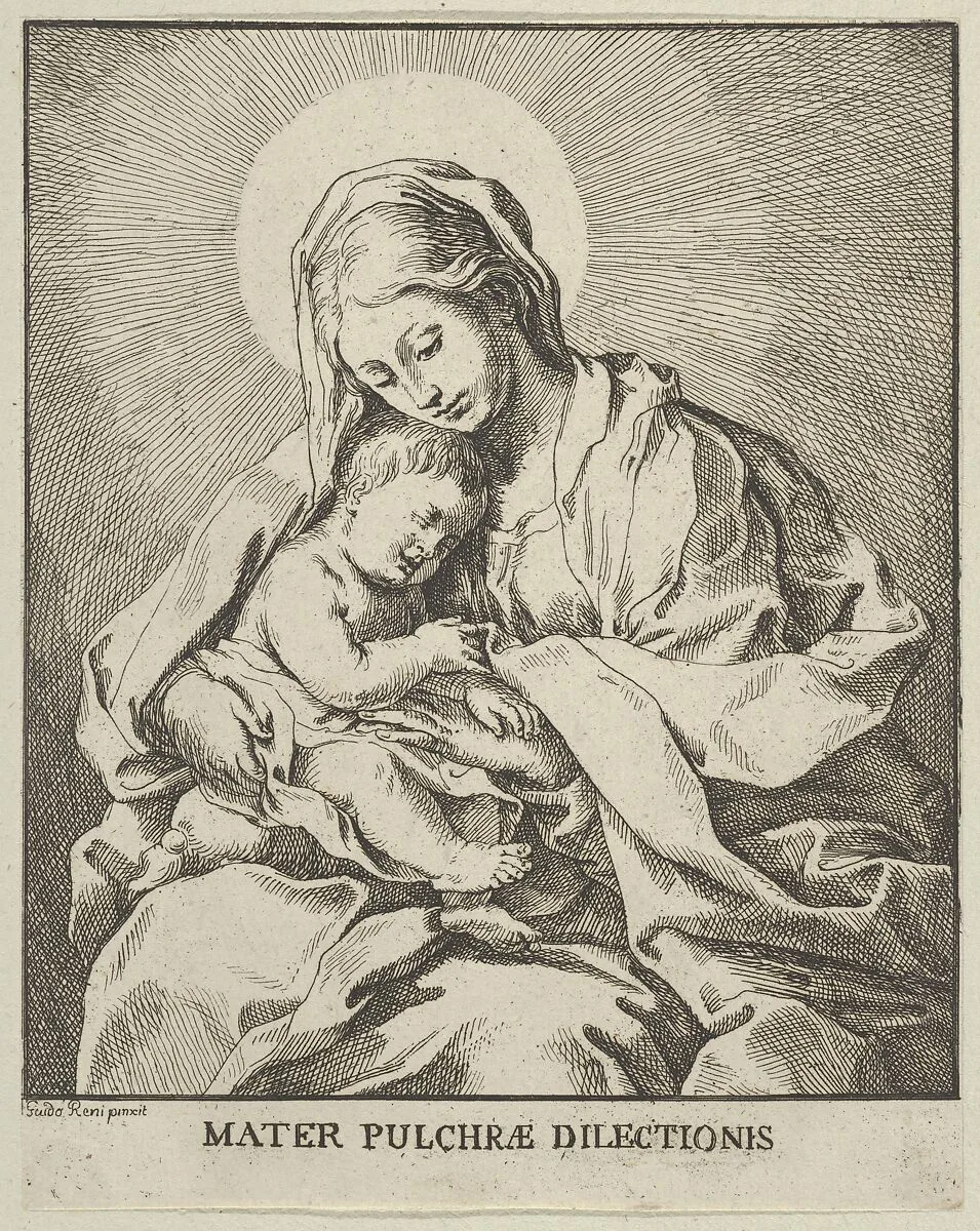 The Virgin holding the infant Christ, after Reni — Guido Reni|Johann Christoph Winkler