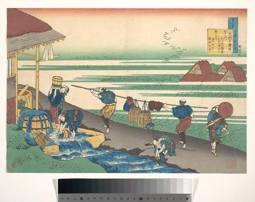 百人一首 うばがゑとき 大納言経信|Poem by Dainagon Tsunenobu (Minamoto no Tsunenobu, Katsura no Dainagon), from the series One Hundred Poems Explained by the Nurse (Hyakunin isshu uba ga etoki)