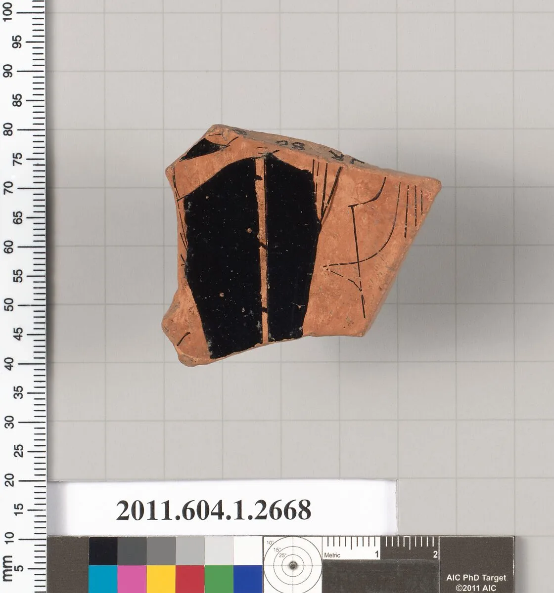 Terracotta fragment of a kylix (drinking cup) — Unknown