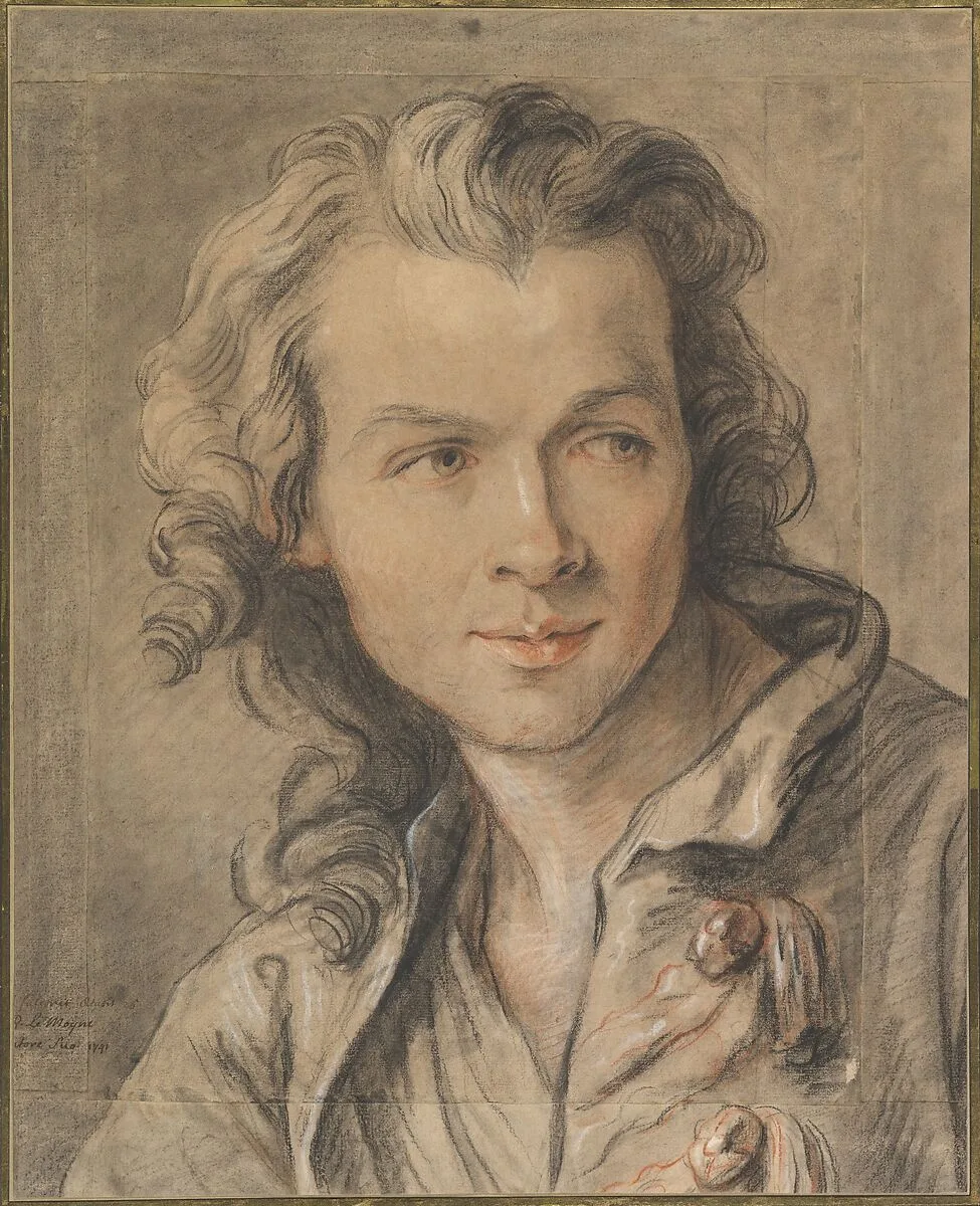 Portrait of Étienne Maurice Falconet (1716–1791) — Jean-Baptiste Lemoyne the Younger|Etienne-Maurice Falconet