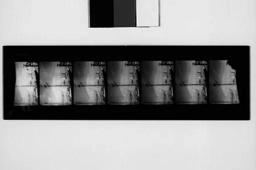 [South Seas: Seven Motion Picture Film Frames of Sailing Ship in Port]
