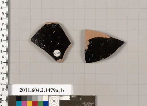 Terracotta fragments of skyphoi (deep drinking cups)