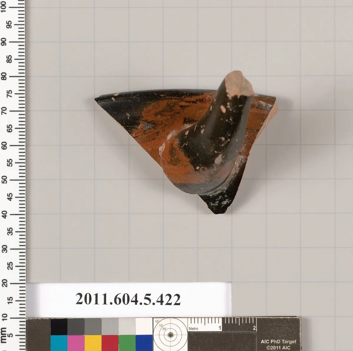 Terracotta rim fragment of a kylix (drinking cup) — Unknown