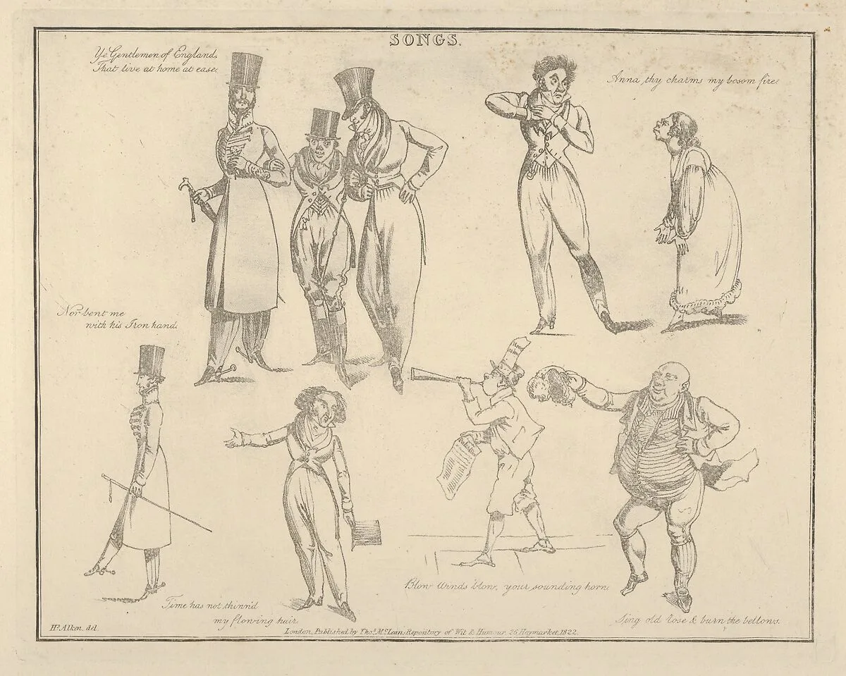 Songs: "Ye Gentlemen of England That Live at Ease..." — Henry Thomas Alken|Thomas McLean