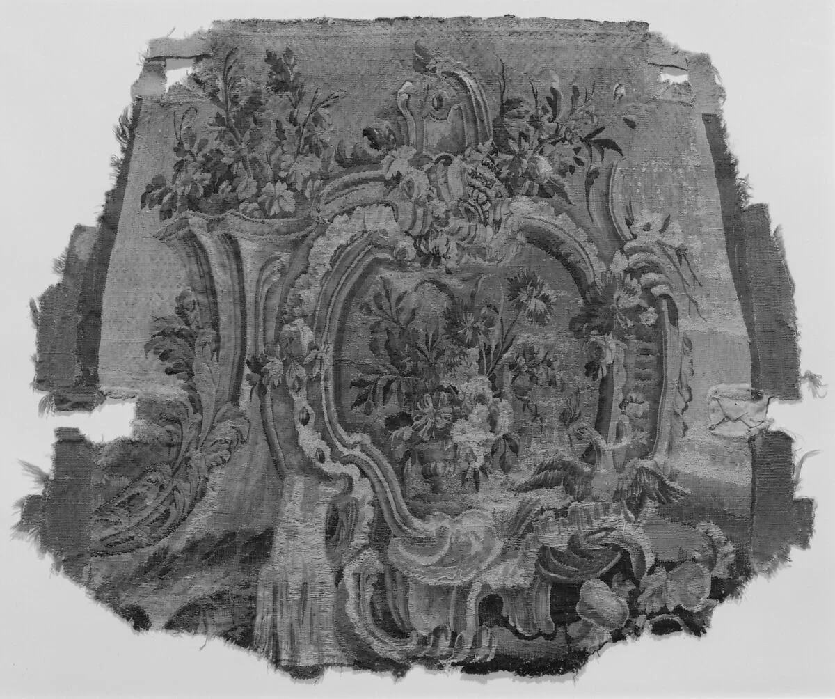 Rocaille cartouches with flowers — Beauvais|Pierre Edmé Babel