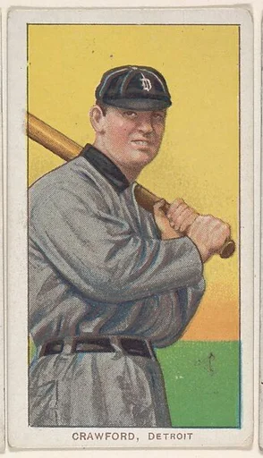 Crawford, Detroit, American League, from the White Border series (T206) for the American Tobacco Company