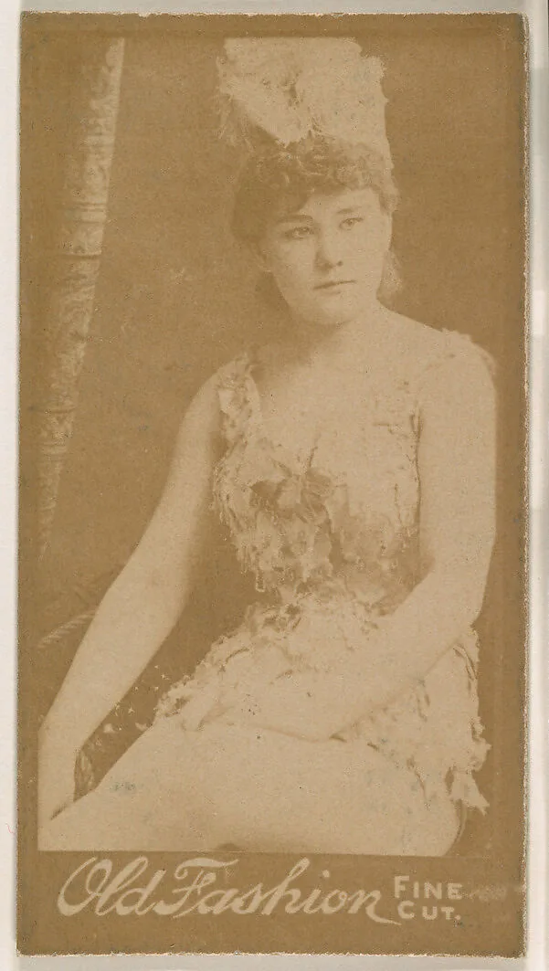 Actress wearing plumed hat, from the Actresses series (N664) promoting Old Fashion Fine Cut Tobacco — Unknown
