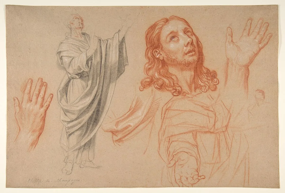 Studies for 'The Conversion of the Jailer before Saint Paul and Silas' — Nicolas de Plattemontagne