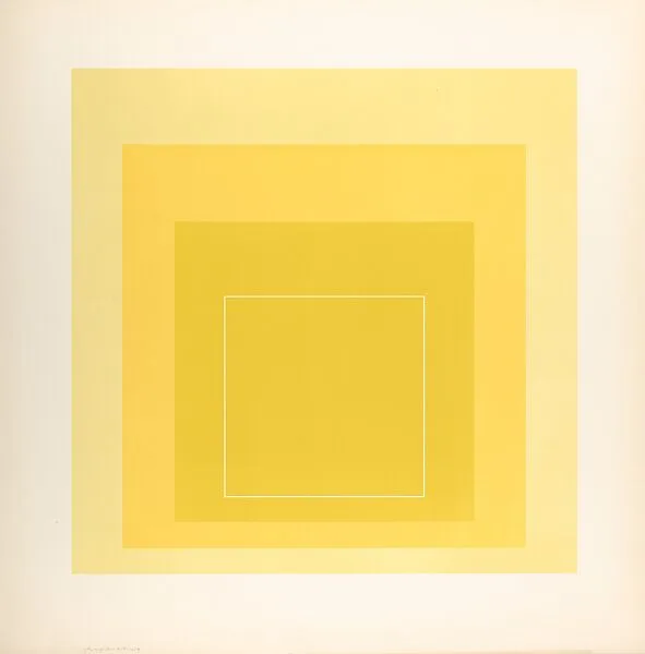 Proof for White Line Square series — Josef Albers|Gemini G.E.L.|Kenneth E. Tyler