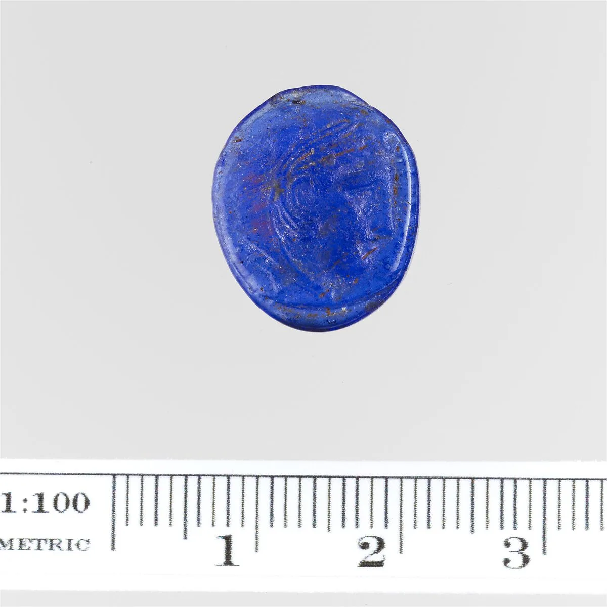 Glass cameo with portrait head of Alexander the Great — Unknown