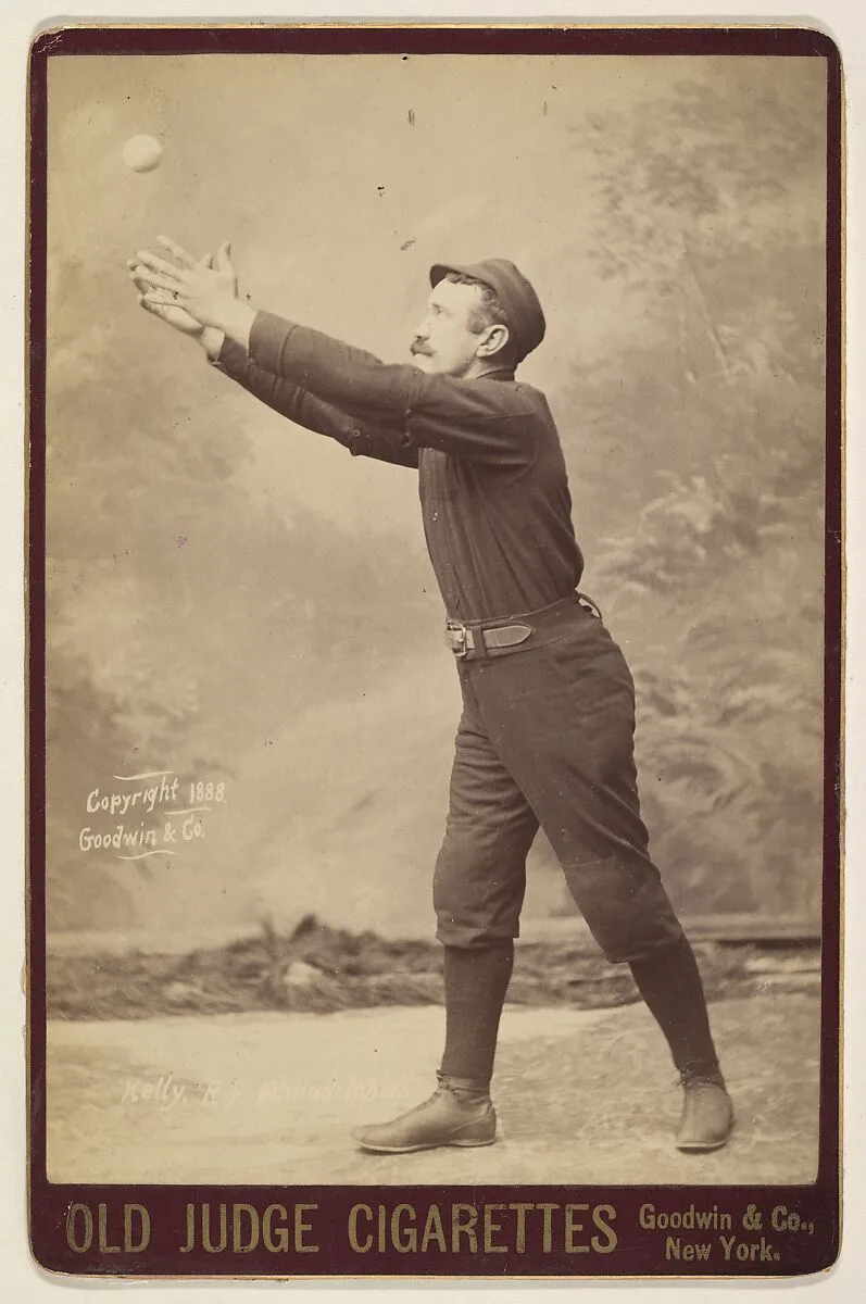 Kelly, Right Field, Philadelphia, from the series Old Judge Cigarettes — Goodwin & Company