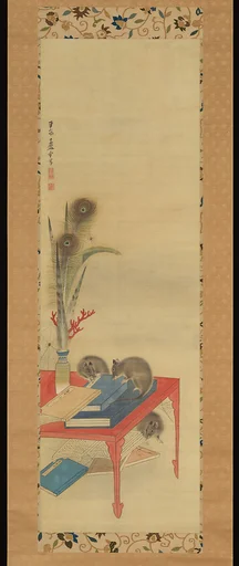 楓鼠図 (Fūso zu)|Rats on a Scholar’s Desk