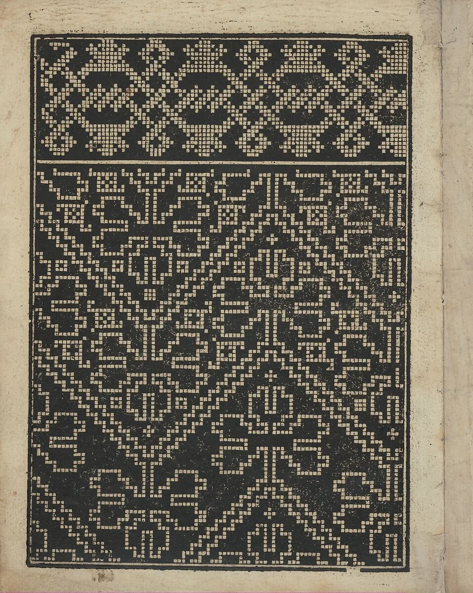 Libbretto nouellamete composto per maestro Domenico da Sera...lauorare di ogni sorte di punti, page 5 (verso) — Domenico da Sera