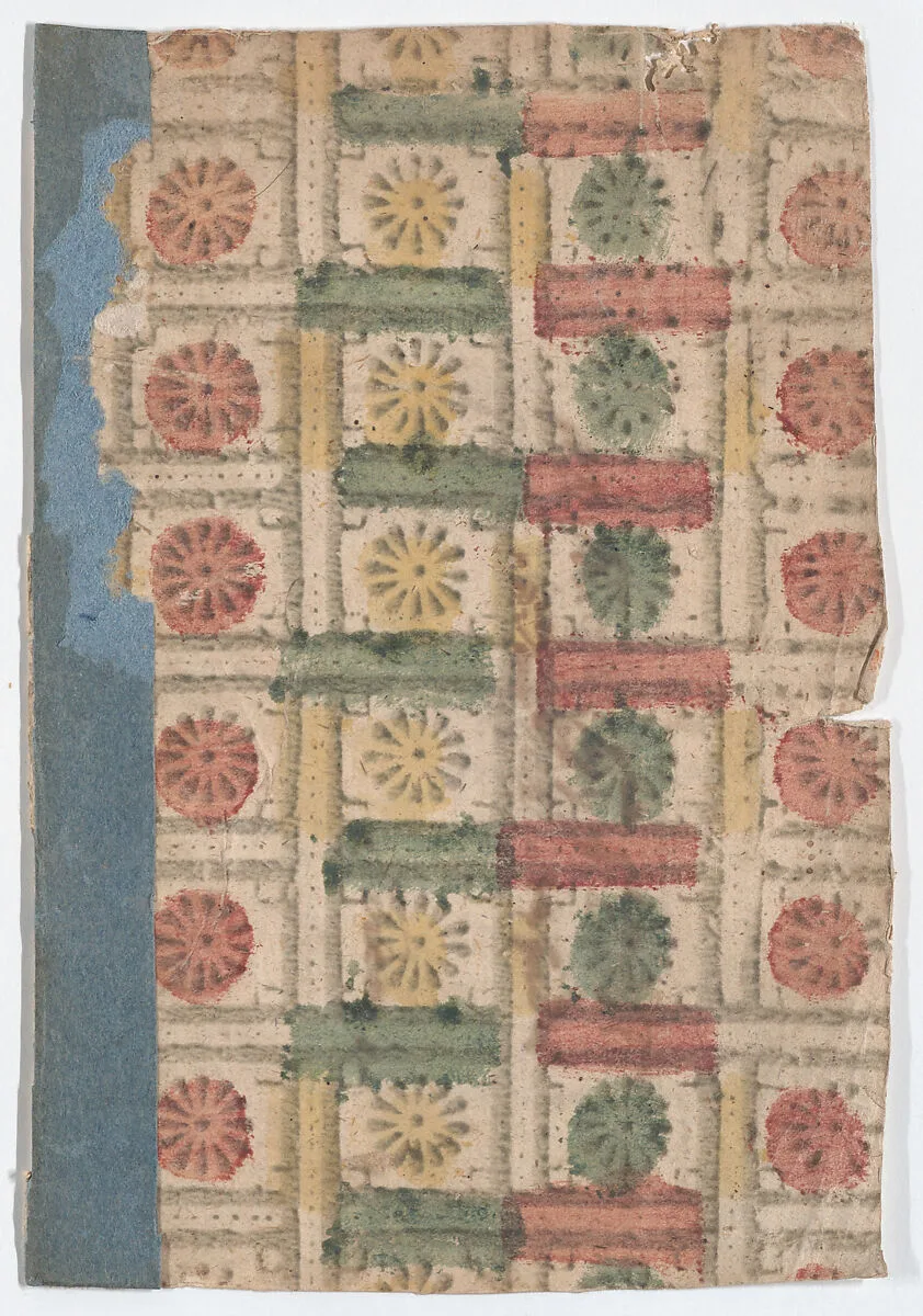Sheet with overall pattern of rosettes — Anonymous