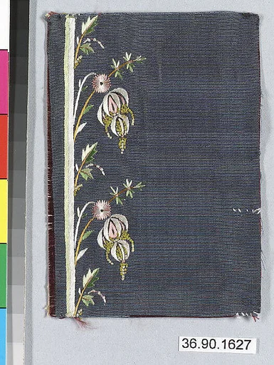 Embroidery sample for a man’s suit or waistcoat