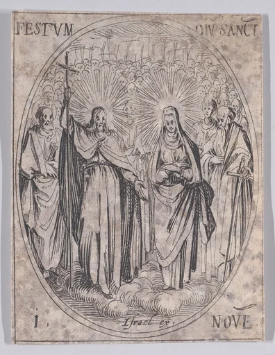 Le Fête de Tous Les Saints (Feast of All Saints), from November 1st, from "Les Images De Tous Les Saincts et Saintes de L'Année" (Images of All of the Saints and Religious Events of the Year)