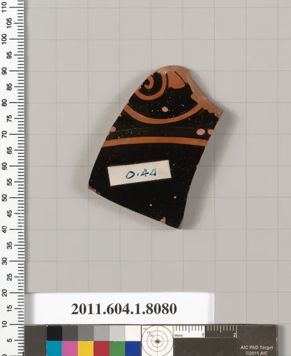 Terracotta fragment of a kylix (drinking cup)