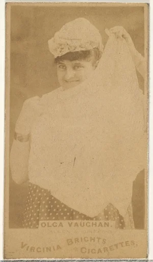 Olga Vaughan, from the Actors and Actresses series (N45, Type 1) for Virginia Brights Cigarettes
