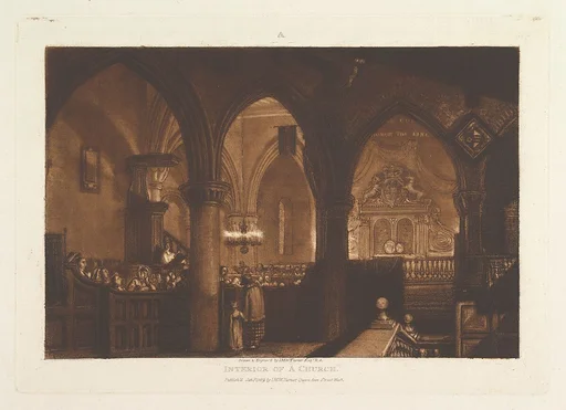 Interior of a Church (Liber Studiorum, part XIV, plate 70)