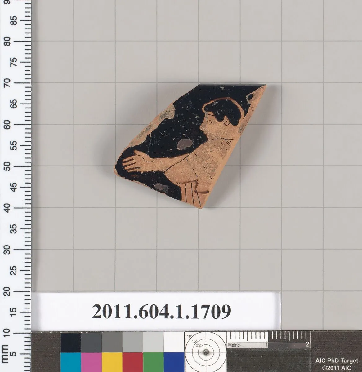 Terracotta rim fragment of a kylix (drinking cup) — Unknown