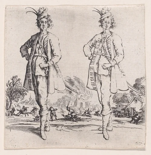Le Turc vu de Face, La Main Droite Posée sur la Hanche (Front View of the Turk, Right Hand Placed on Hip), from Varie Figure (Various Figures)