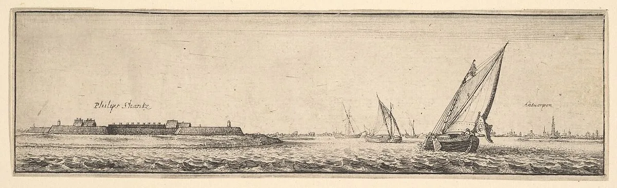 Fort of St. Philip on the Shantz — Wenceslaus Hollar