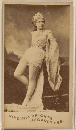 Effie Latour, from the Actors and Actresses series (N45, Type 1) for Virginia Brights Cigarettes