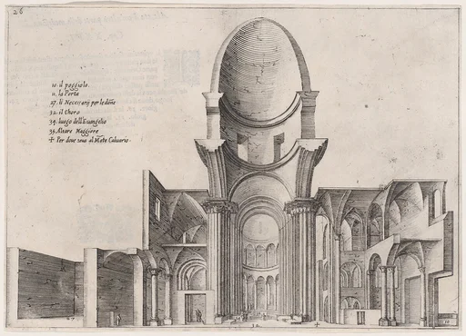 22nd Plate, from Trattato delle Piante & Immagini de Sacri Edifizi di Terra Santa (Treatise of the Plans & Images of the Sacred Buildings of the Holy Land)