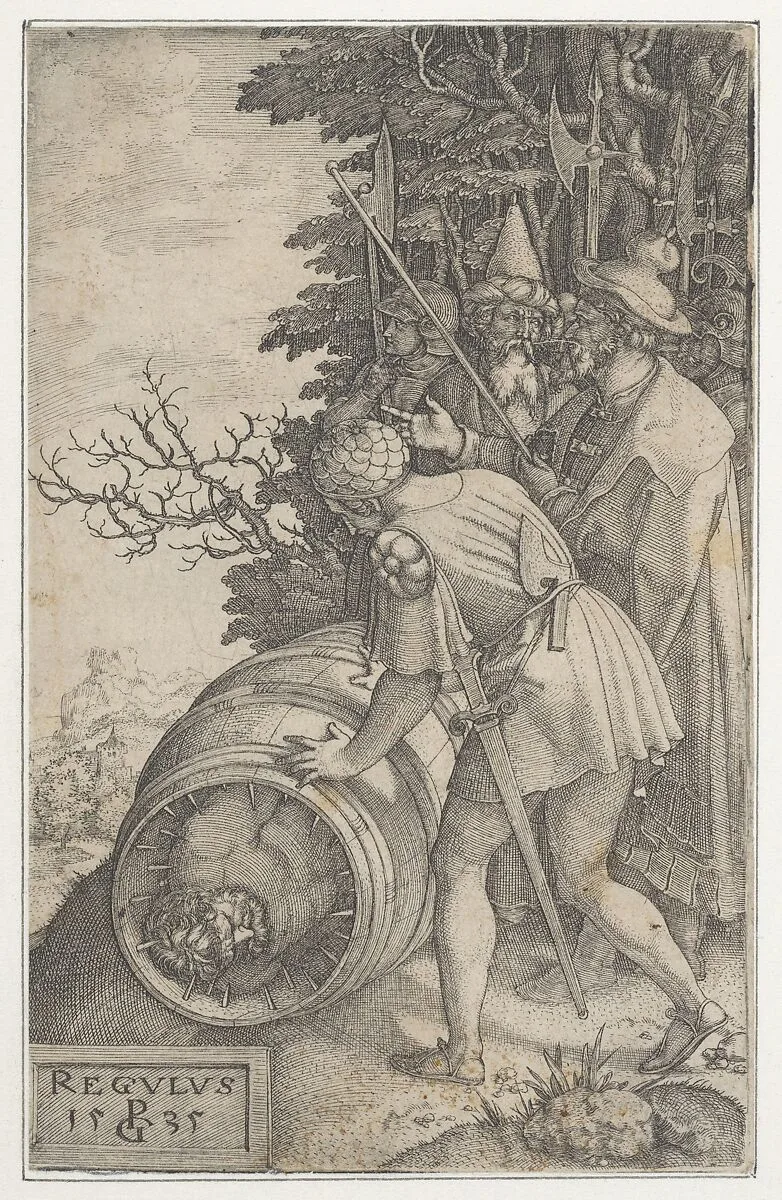 Attilius Regulus, from Roman Heroes — Georg Pencz