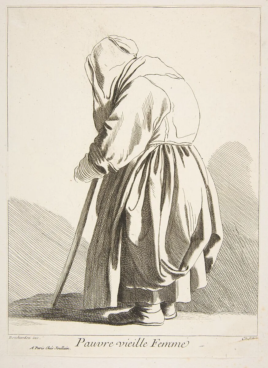 A Poor Old Woman — Edme Bouchardon|Anne Claude Philippe de Tubières, comte de Caylus
