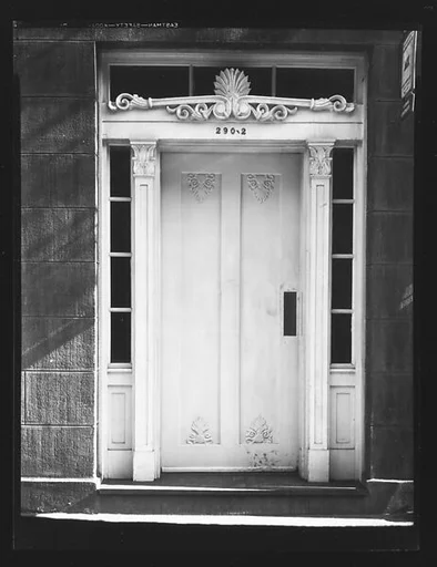 [Greek Revival Doorway, 290-2 Bank Street, New York City]