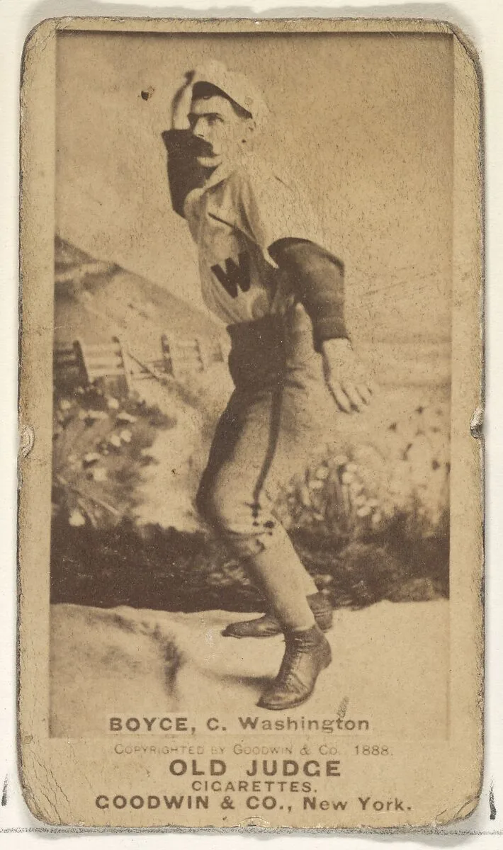 Boyce, Catcher, Washington, from the Old Judge series (N172) for Old Judge Cigarettes — Goodwin & Company