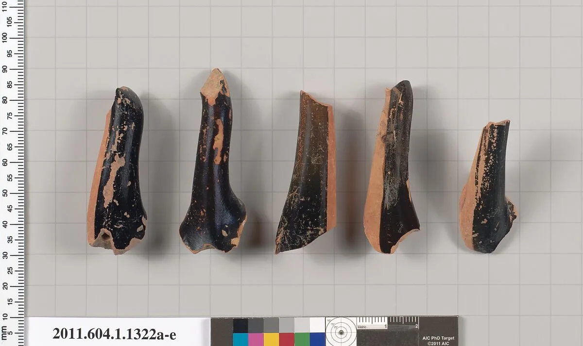 Terracotta fragments of kylikes (drinking cups) — Unknown